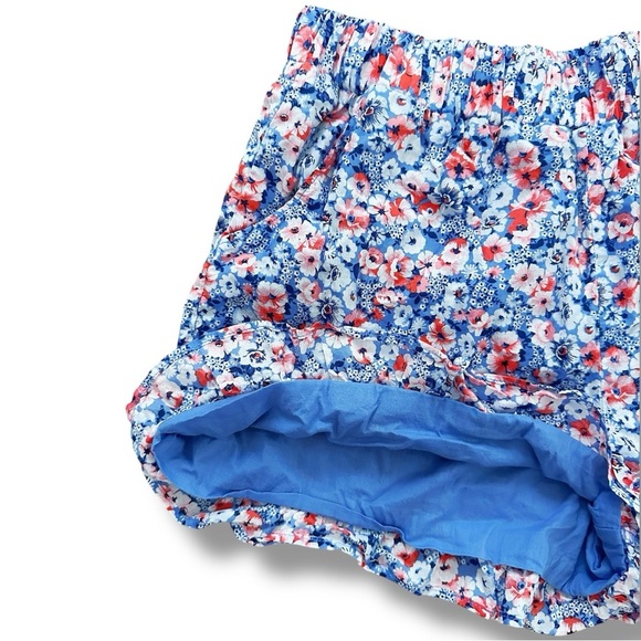 Janie & Jack | Floral Ruffle Hem Shorts (10 yrs) - Picture 2 of 5